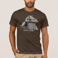 Eastern Grey Squirrel Just Chillin' Funny T-Shirt