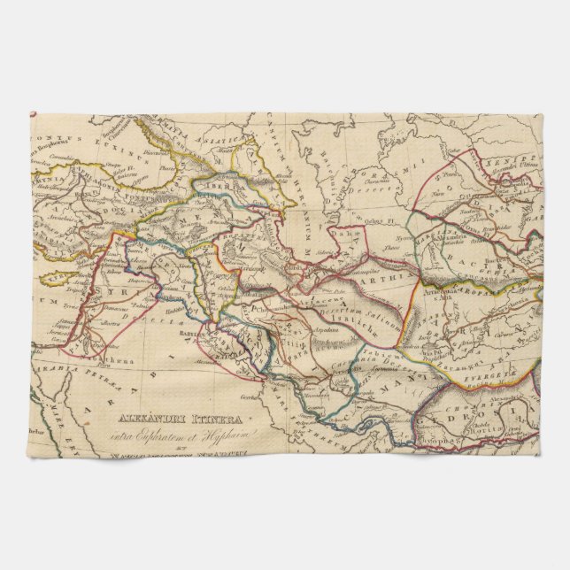 Eastern Hemisphere 11 2 Tea Towel (Horizontal)