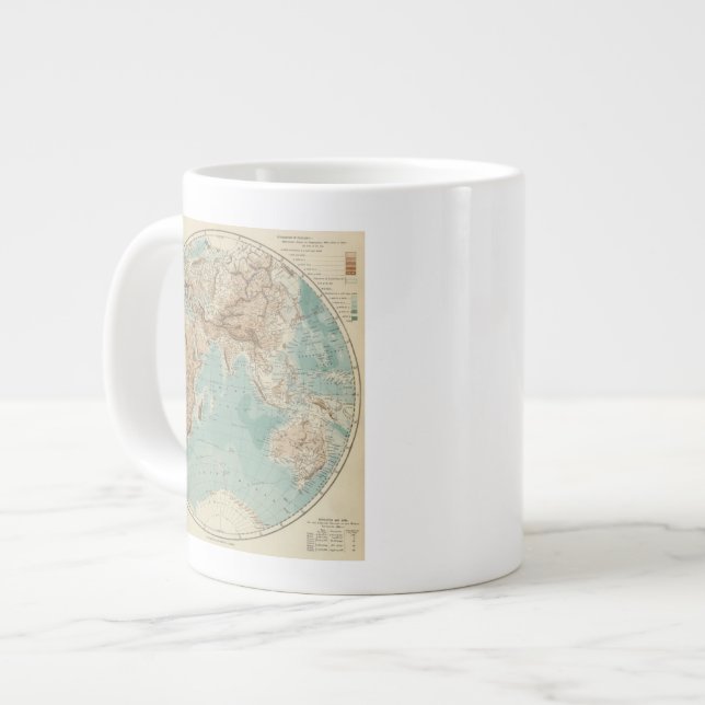 Eastern Hemisphere 3 Large Coffee Mug (Front Left)