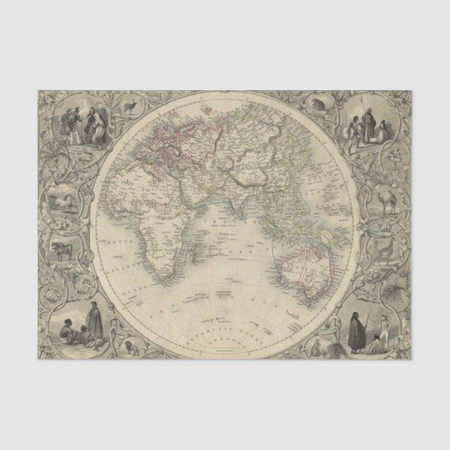 Eastern Hemisphere 4 2 Tissue Paper (Front)
