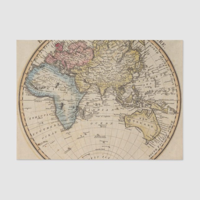 Eastern Hemisphere 9 2 Tissue Paper (Front)