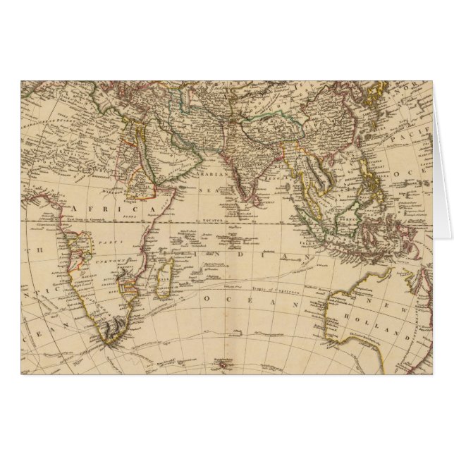 Eastern Hemisphere Circular Map (Front Horizontal)