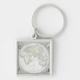 Eastern Hemisphere, from a Series of World Maps pu Key Ring