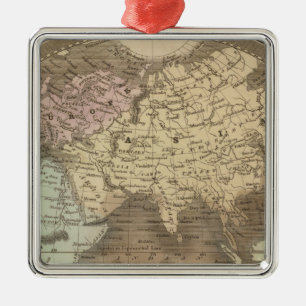 Eastern Hemisphere Metal Tree Decoration