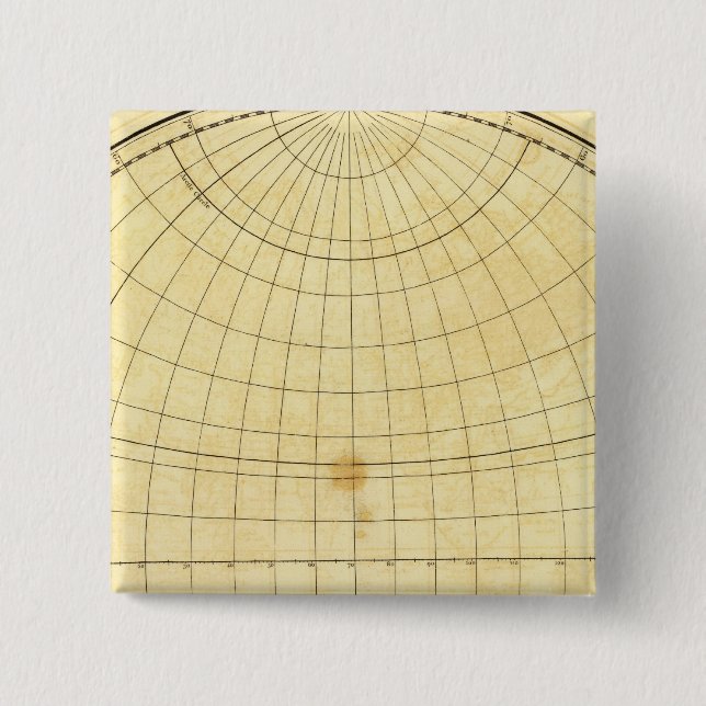 Eastern Hemisphere Outline 15 Cm Square Badge (Front)