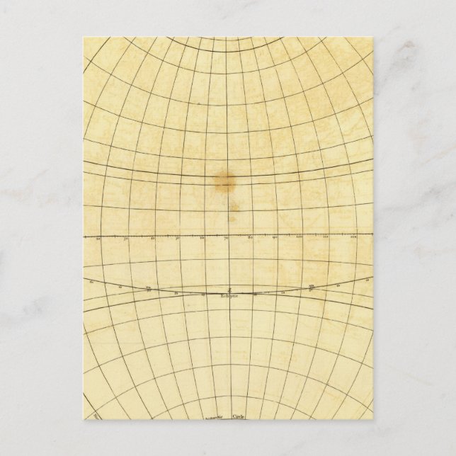 Eastern Hemisphere Outline Postcard (Front)