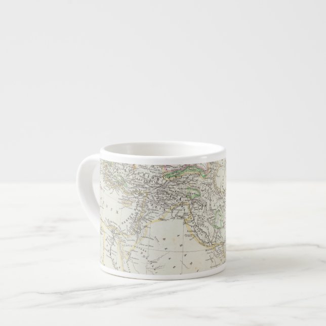 Eastern Hemisphere World Map Espresso Cup (Front Left)