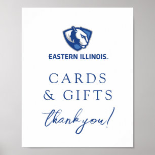 Eastern Illinois Panthers Head and Wordmark Logo Poster