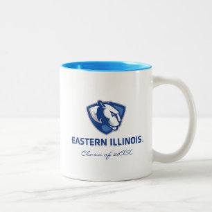 Eastern Illinois Panthers Head and Wordmark Logo Two-Tone Coffee Mug
