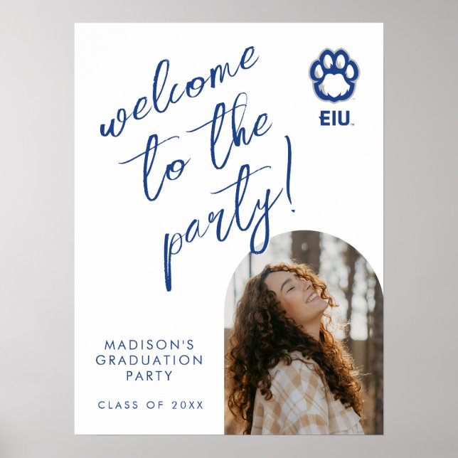 Eastern Illinois Panthers Paw Print & EIU (Front)