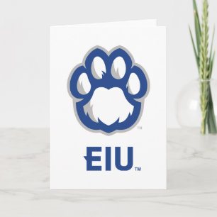 Eastern Illinois Panthers Paw Print & EIU Card