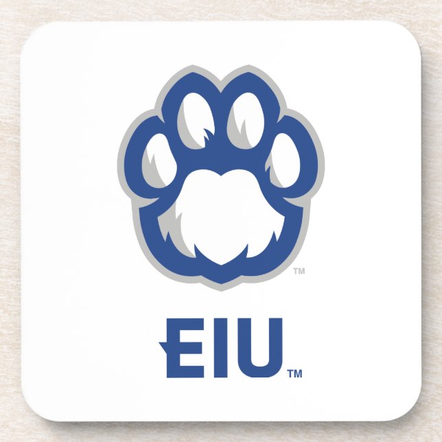 Eastern Illinois Panthers Paw Print & EIU Coaster (Front)
