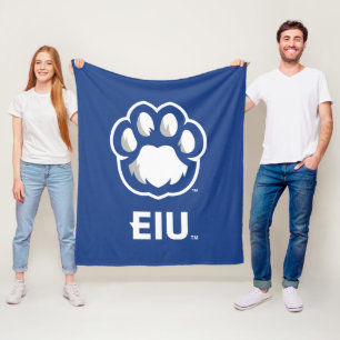 Eastern Illinois Panthers Paw Print & EIU Fleece Blanket