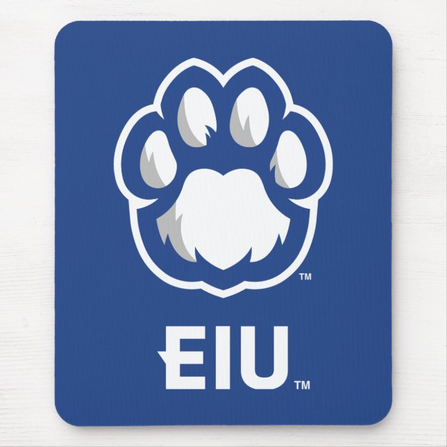 Eastern Illinois Panthers Paw Print & EIU Mouse Mat (Front)
