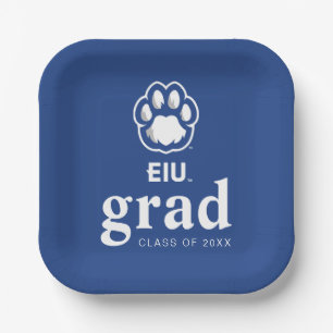 Eastern Illinois Panthers Paw Print & EIU Paper Plate