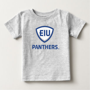 Eastern Illinois Panthers Shield & Wordmark Logo Baby T-Shirt