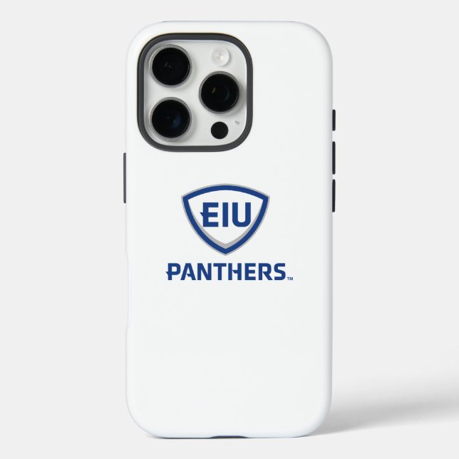 Eastern Illinois Panthers Shield & Wordmark Logo Case-Mate iPhone Case (Back)