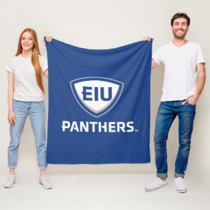 Eastern Illinois Panthers Shield & Wordmark Logo Fleece Blanket