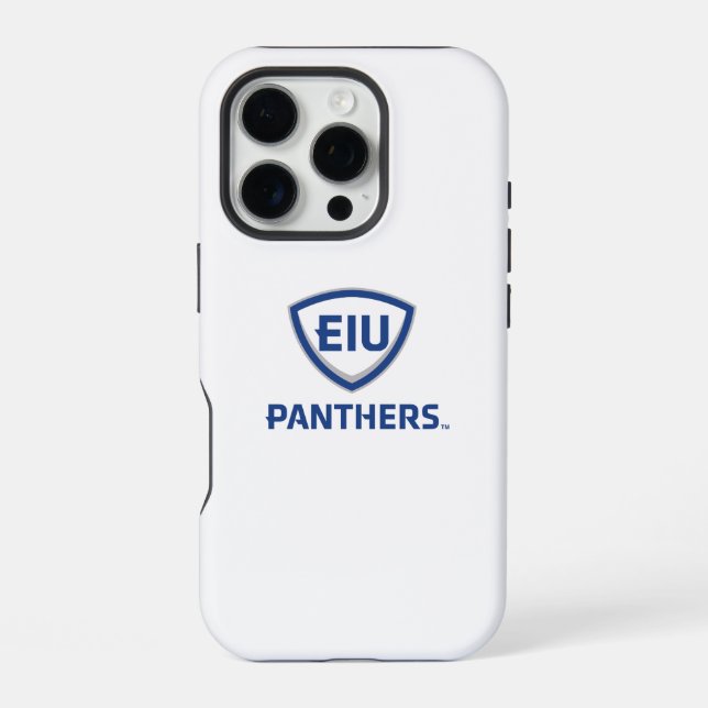 Eastern Illinois Panthers Shield & Wordmark Logo iPhone Case (Back)