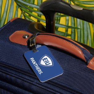 Eastern Illinois Panthers Shield & Wordmark Logo Luggage Tag