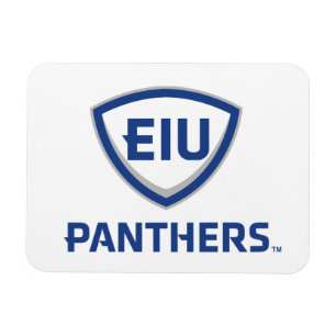 Eastern Illinois Panthers Shield & Wordmark Logo Magnet