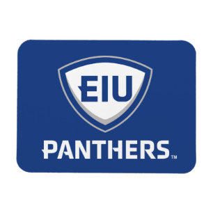 Eastern Illinois Panthers Shield & Wordmark Logo Magnet