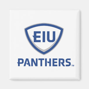Eastern Illinois Panthers Shield & Wordmark Logo Magnet