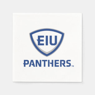 Eastern Illinois Panthers Shield & Wordmark Logo Napkin