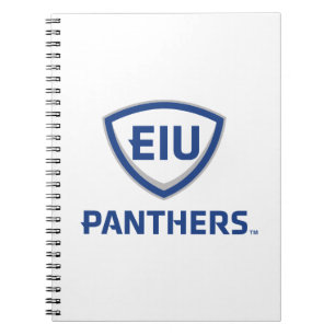 Eastern Illinois Panthers Shield & Wordmark Logo Notebook