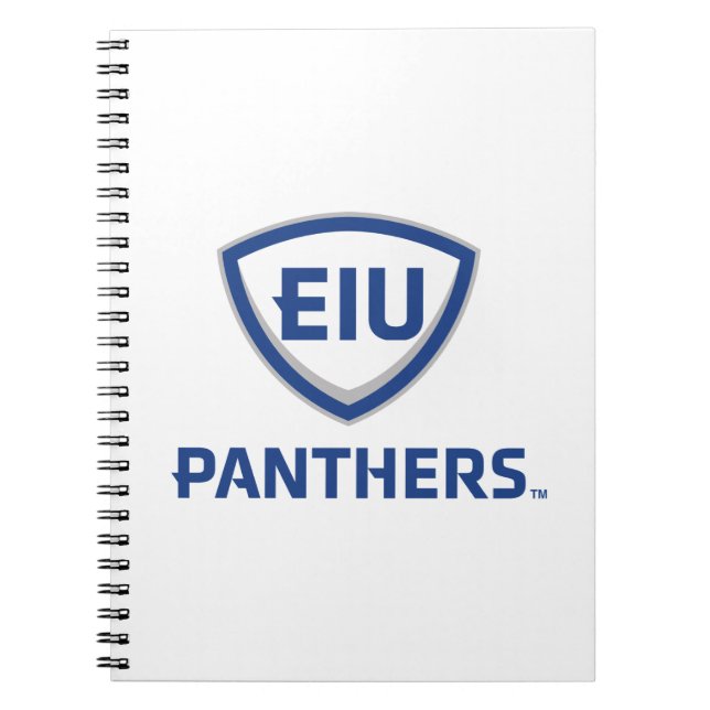 Eastern Illinois Panthers Shield & Wordmark Logo Notebook (Front)
