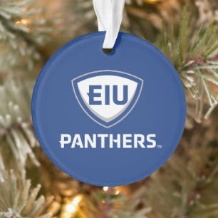 Eastern Illinois Panthers Shield & Wordmark Logo Ornament