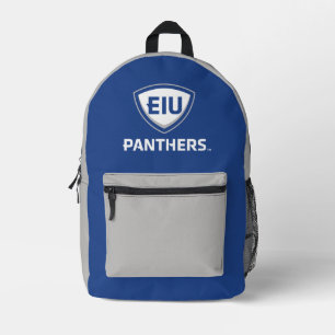 Eastern Illinois Panthers Shield & Wordmark Logo Printed Backpack