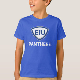 Eastern Illinois Panthers Shield & Wordmark Logo T-Shirt