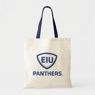 Eastern Illinois Panthers Shield & Wordmark Logo Tote Bag