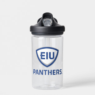Eastern Illinois Panthers Shield & Wordmark Logo Water Bottle