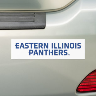 Eastern Illinois Panthers Text Logo Bumper Sticker