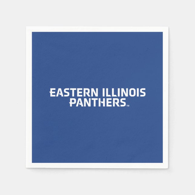 Eastern Illinois Panthers Text Logo Napkin (Front)