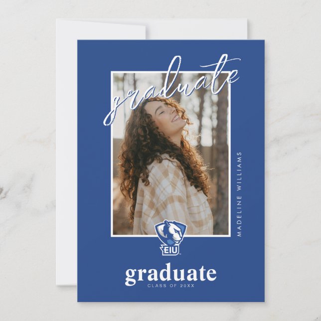 Eastern Illinois University Panthers Logo Announcement (Front)