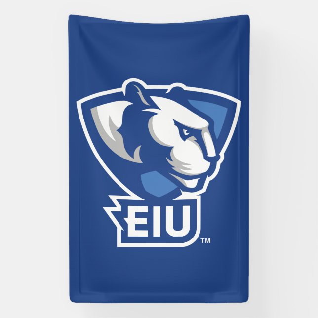 Eastern Illinois University Panthers Logo Banner (Vertical)