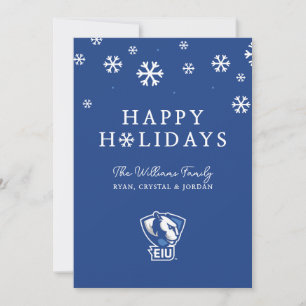 Eastern Illinois University Panthers Logo Holiday Card