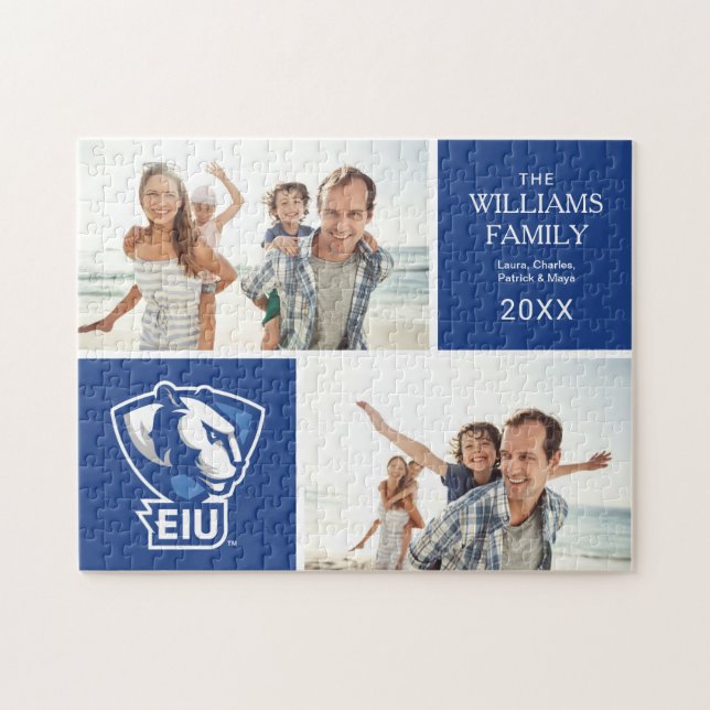 Eastern Illinois University Panthers Logo Jigsaw Puzzle (Horizontal)