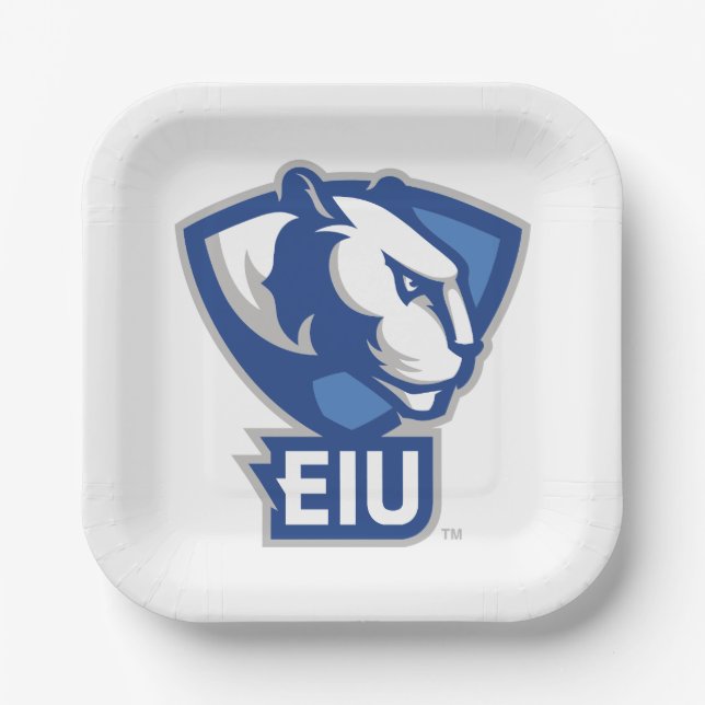 Eastern Illinois University Panthers Logo Paper Plate (Front)