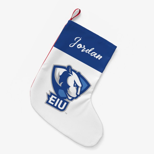 Eastern Illinois University Panthers Logo Small Christmas Stocking (Front (Hanging))