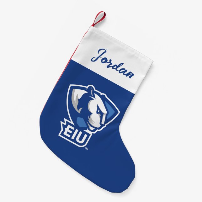 Eastern Illinois University Panthers Logo Small Christmas Stocking (Front (Hanging))