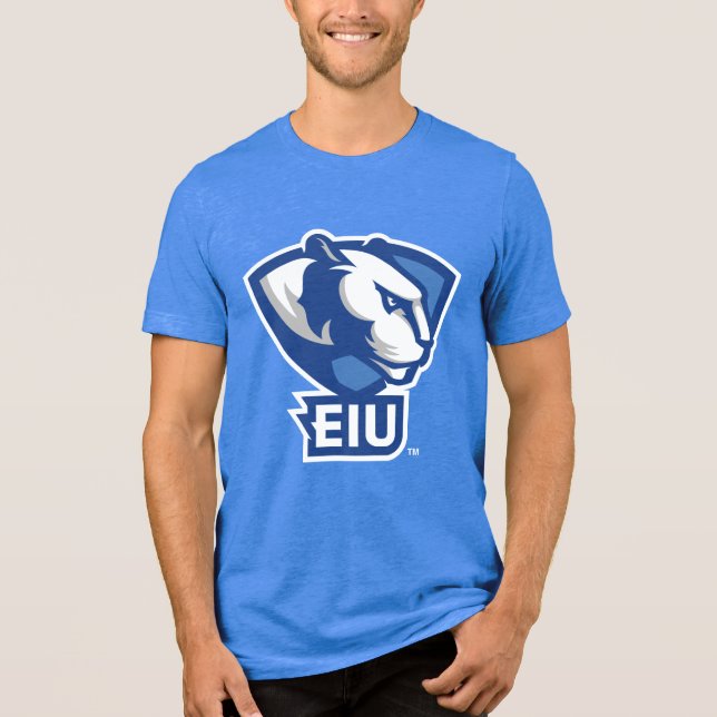 Eastern Illinois University Panthers Logo Tri-Blend Shirt (Front)