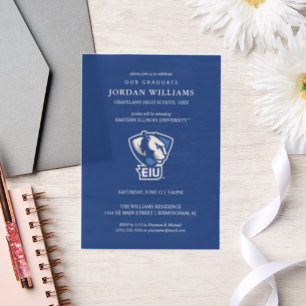 Eastern Illinois University Panthers Logo Vellum Invitations