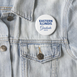Eastern Illinois University Wordmark Logo 6 Cm Round Badge