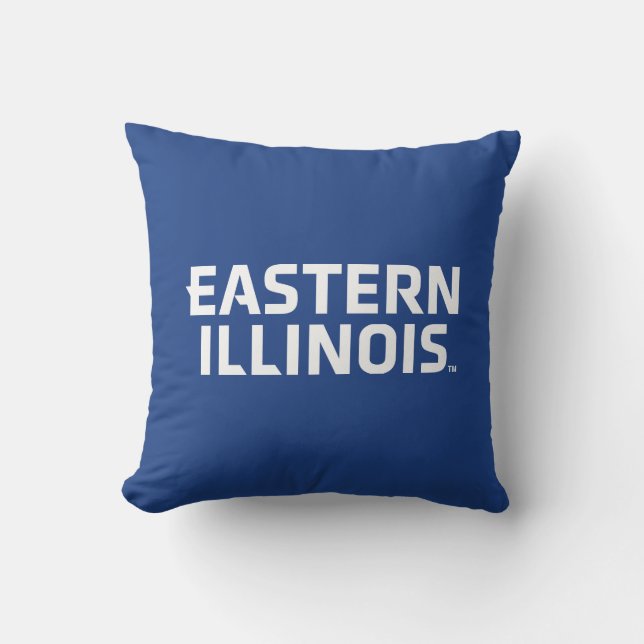 Eastern Illinois University Wordmark Logo Cushion (Front)