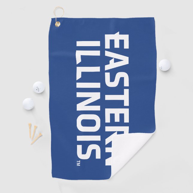 Eastern Illinois University Wordmark Logo Golf Towel (InSitu)