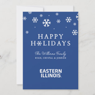 Eastern Illinois University Wordmark Logo Holiday Card